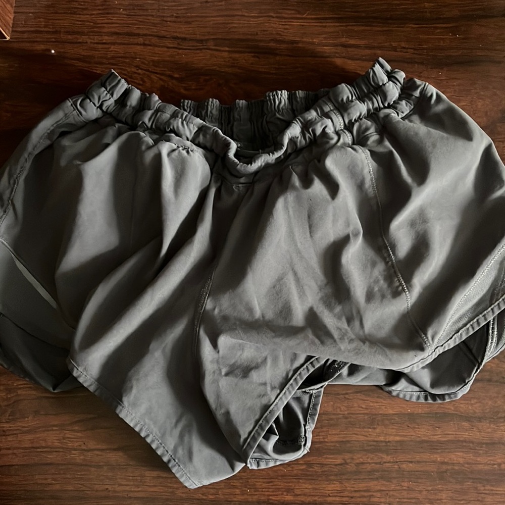 Grey Lululemon Hotty Hot Shorts